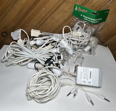 Lemax LOT  Village AC Power Cord Adapter Plug 4 Output Jacks Bulbs READ Descript