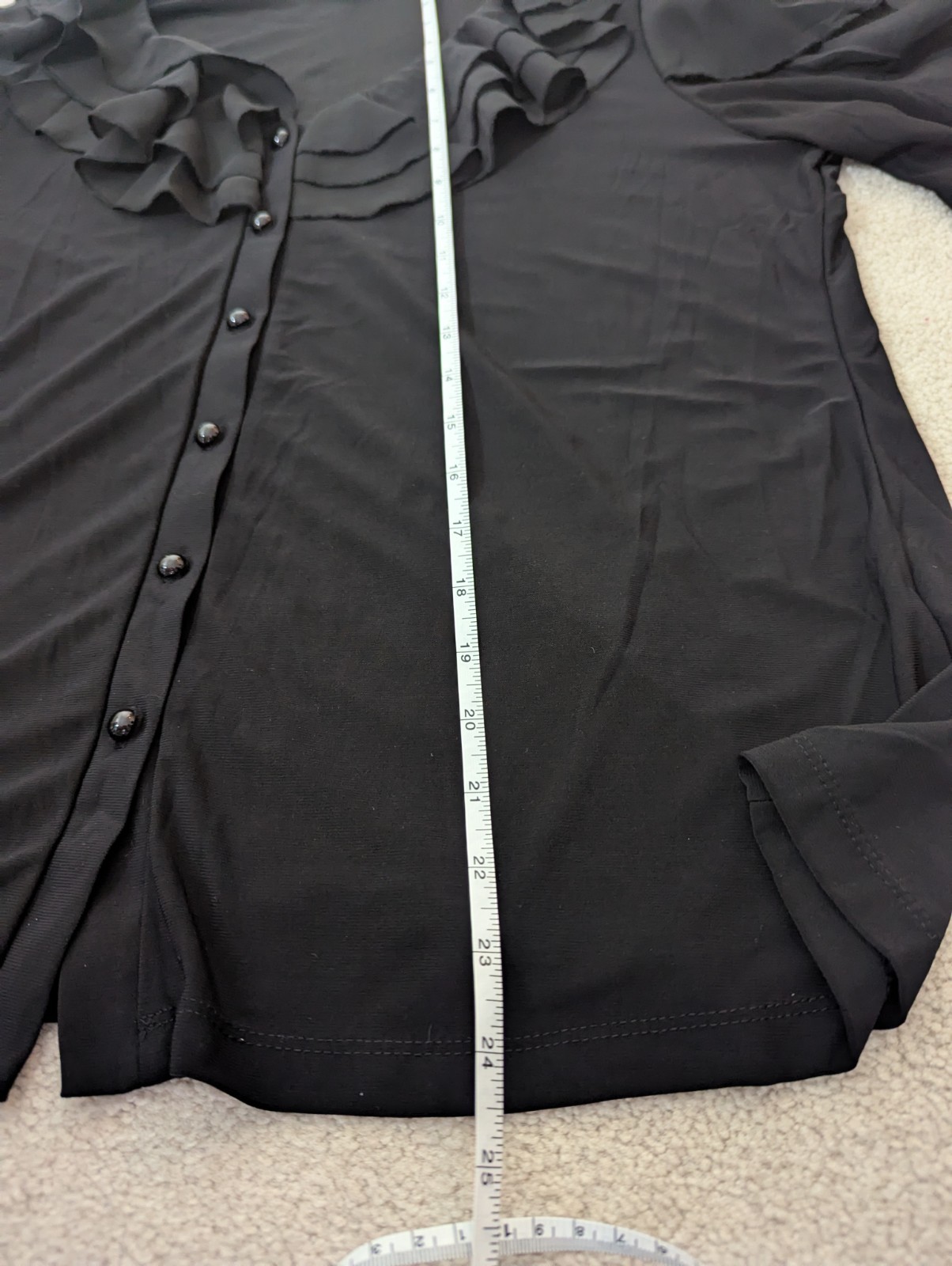 Perception Concept BLOUSE/SIZE Large BLACK CHIFFO… - image 10