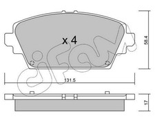 CIFAM Bremsbeläge Satz Vorne Bremsklötze für NISSAN ALMERA TINO (V10) 822-464-0