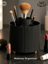 360  Rotating Makeup Organizer Cosmetic Storage Stand, Black