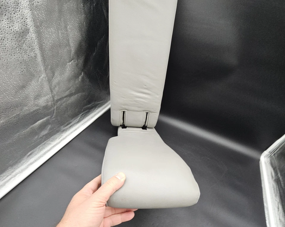 Assento de salto médio Toyota Highlander segunda fila couro cinza cinza fabricante de equipamento original 2008 - 2013 - Imagem 3 de 4