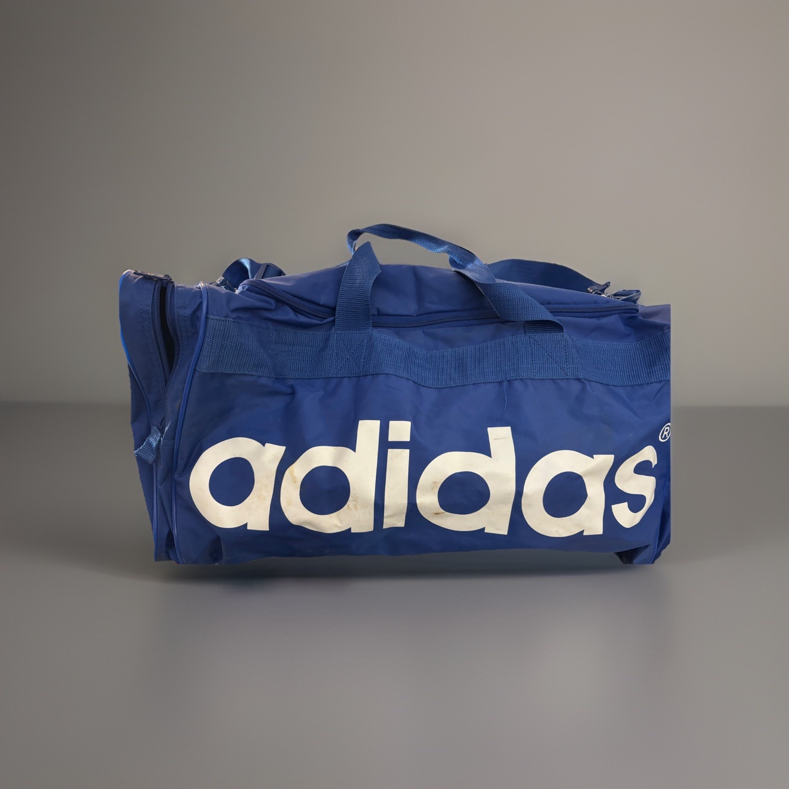 Adidas Duffel Bag Royal Blue Sports Gym Travel Bag X-Large Logo