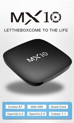 Android 10 TV Box, 1GB+8GB, Dual-Band WiFi, 4K UHD, Google Voice Assistant.