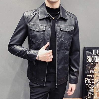 Jacke Winter PU gesteppt Freizeit Lederbekleidung