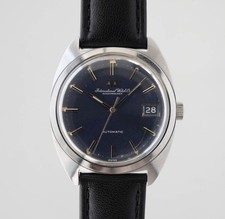 Vintage IWC Schaffhausen Ref 1827 Cal 8541B Original Sunray Blue Dial C-Line