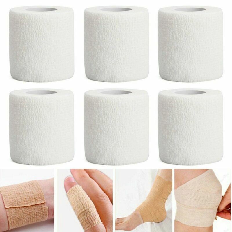 6X Elastische Binden selbsthaftende Haftbandagen Fixierbinde kohäsiv Verband DE