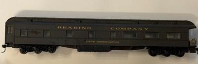 Vintage  HO Train Reading Company Railroad Cafe Observation