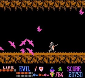 &copy;1987 Nintendo NES Fantasy Platformer WIZARDS & WARRIORS Pal CIB Ghosts Goblins