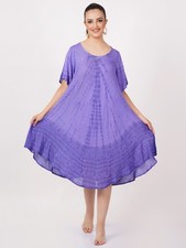 Women's Beach Casual Tie Dye Umbrella Sun Dress Cap Sleeve Wholesale mix Lot