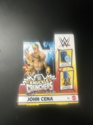 WWE Knuckle Crunchers John Cena 3.5'' Figure NEW Wrestling Mattel Garbage Can
