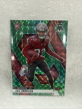 Tez Johnson 2025 Mosaic Green Prizm Rookie #316 Buccaneers