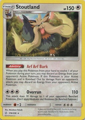 Stoutland Holo Holo Rare SM - Cosmic Eclipse 176/236 LP