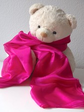 Großer Seidenschal 100% Seide rosa Seidentuch 195 x 105 cm Pongé 05 Seidentücher