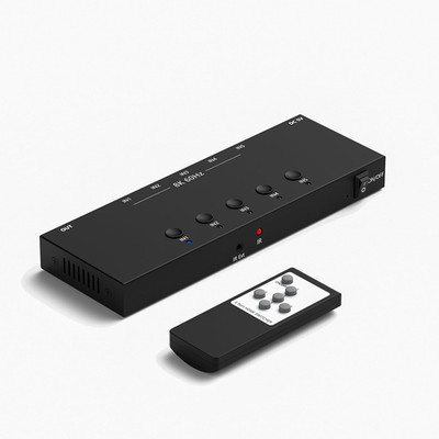 8K@60Hz HDMI Switcher 5 in 1 Out Aluminum Support 4K@120Hz HDR10+ HDCP 2.3 CEC V