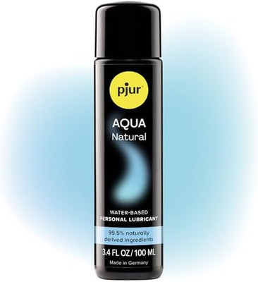 Pjur Aqua Natural Water-Based Lubricant, Personal Lube for Men, Women, and Coupl