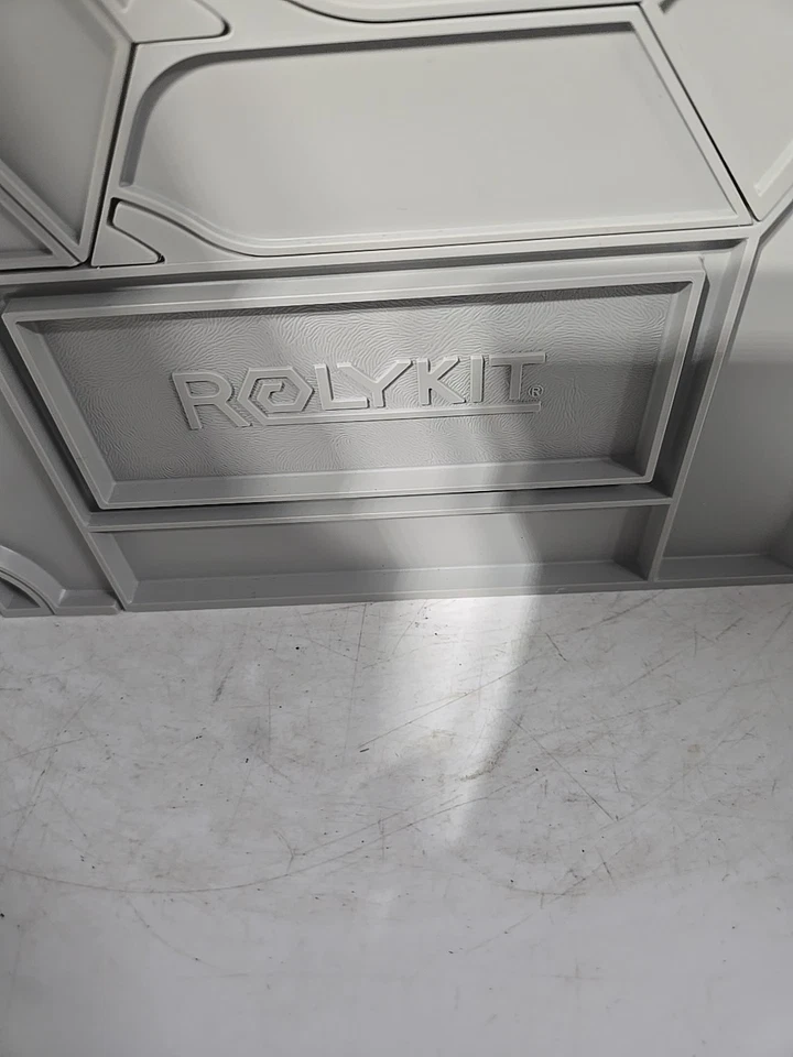 Rolykit Large Store Craft Tackle Box For Fishing Or Crafts Big Grey/Black - Image 4 of 4