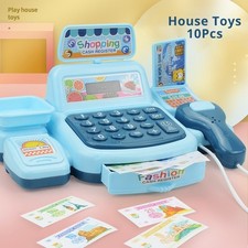New Cash Register Toy | Classic Cashier Roleplay Money Till Playset for 3+ Kids