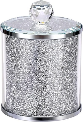 BTSKY 1 x Aufbewahrungsbehälter mit Deckel aus zerkleinertem Diamant – 14 x 10cm - Bild 1 von 4
