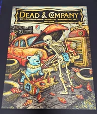 DEAD & COMPANY 2017 CONCERT POSTER - ZEB LOVE - DETROIT, MI - FALL TOUR
