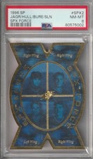 96-97 JAROMIR JAGR BRETT HULL PAVEL BURE TEEMU SELANNE SP SPX FORCE #SPX2 PSA 8