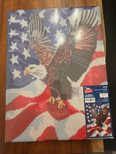 Hobby Lobby Patriotic Eagle with Flag Diamond Painting