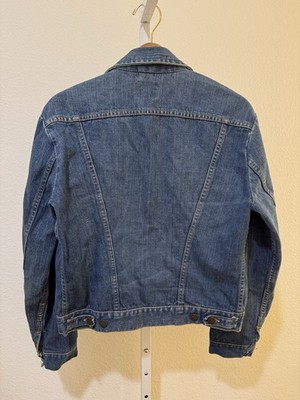 ジャケット・アウター 1970'SWrangler227MJLDenimBoaJacketSize44 Vintage 1970's Wrangler 124 MJ Denim Jacket Size 42 Blue
