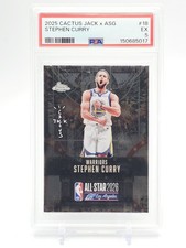 STEPHEN CURRY 2025-26 TOPPS CHROME CACTUS JACK X ASG #18 WARRIORS PSA 5 Q1977