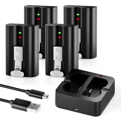 Replacement Battery for Ring Doorbell 6040mAh 4-Pack - Compatible with Video