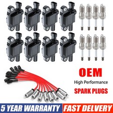 UF413 Ignition Coil & OEM Spark Plug & Wire f...