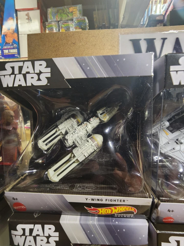 Star Wars Hot Wheels Starships Select Lote de 6, Y-Wing, The Mandalorian,... Foto 2 de 4