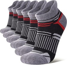 6 Pairs Wool Ankle Hiking Running Socks for Women,Breathable No Show Sock