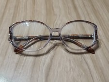 Vintage Frames Brown Grey Silver 54 16 135 Oval