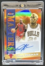 2025-26 Topps Finest Dennis Rodman Masters Auto Orange Refractor #/25 Bulls