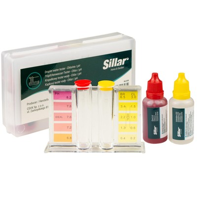 Tropfentester pH Chlor Messgerät für Pool Whirlpool SPA Aquarien Sillar