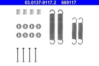 ZubehÖRsatz Bremsbacken Hinten Ate 030137 91172 FÜR Lada ZubehÖR KIT Montagesatz