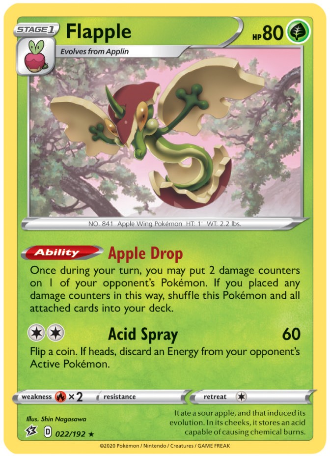 Flapple - 022/192 - Holo Rare - Near Mint