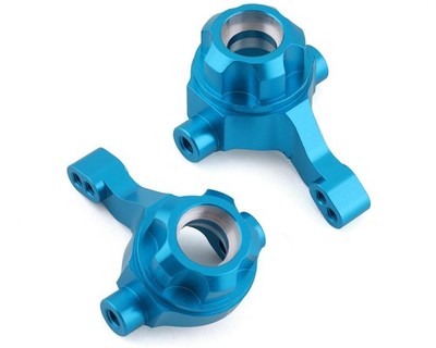 Yeah Racing Tamiya TT-02B Aluminum Steering Knuckles (Blue) (2) [YEA-TATT-004BU]