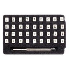 1 Set 36Pcs Capital Letters and Numbers Stamp Set 10x8mm Alloy Alphabet Craft...
