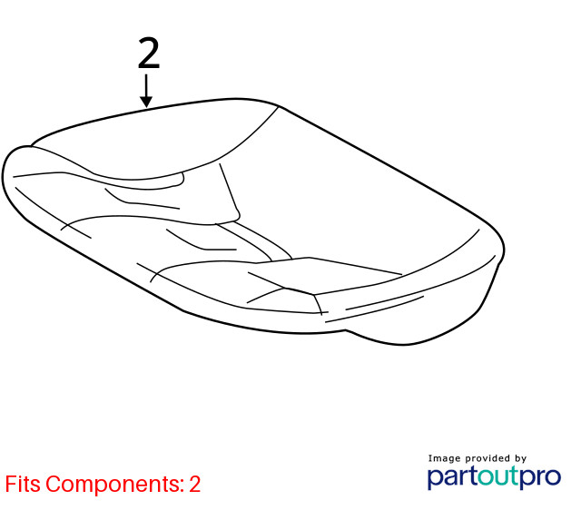 BMW i8 2015-2020 Rear Right Lower Seat cushion White