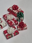 Vintage Artisan Wrapped Christmas Presents Gifts Packages Dollhouse Miniature  — photo 4