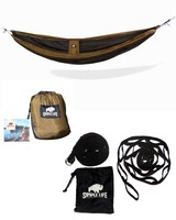 Premium Outdoor Nylon Camping Hammock With Tree Straps Lightweight Compact & ... on sale Premium Outdoor Nylon Camping Hammock With Tree Straps Lightweight Compact & ... on sale