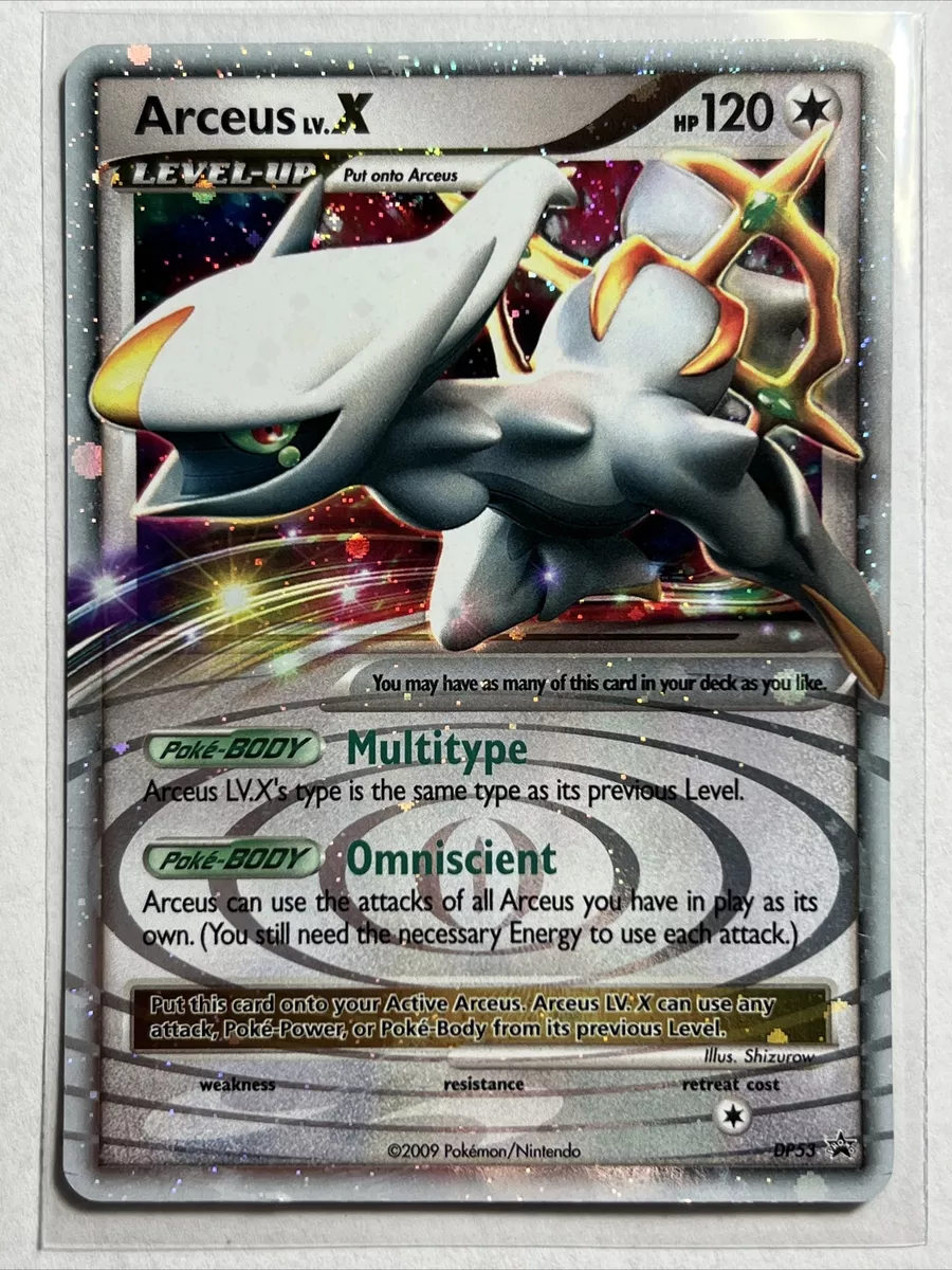 Pokemon TCG Arceus LV.X DP Black Star Promo DP53 Holo LP