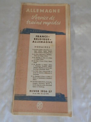 Vintage Reiseprospekt RDV Reichsbahnzentral Deutscher Reiseverkehr Deutschland 36