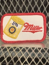 MILLER LITE BEER ~ VINTAGE ~ NEW ~ Patch for Hat Shirt Vest Jacket Unused