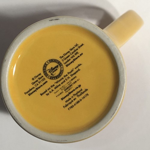 Disney Store Piglet Coffee Mug - Tall 16oz Yellow Red Heart Cup Winnie the Pooh - 第 6/8 張圖片