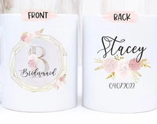 Personalized Bridesmaid Mug Will You Be My Bridesmaid Custom Bridesmaid Gift