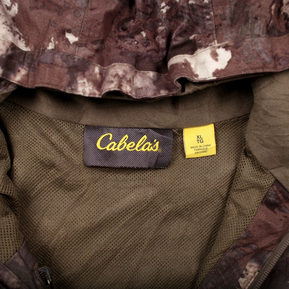 Vintage Cabela's Outdoor Jacket XL O2 Octane Camouflage Green Womens - Image 3 of 4