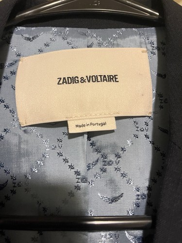 Zadig & Voltaire navy blazer with stars Sz 34 - Picture 4 of 10