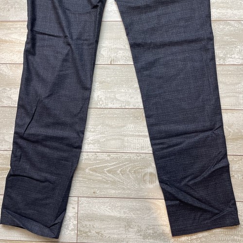 CORNELIANI Sz 52 6R Speckled Blue 17.25 Microns Light Virgin Wool Trousers - Picture 20 of 21