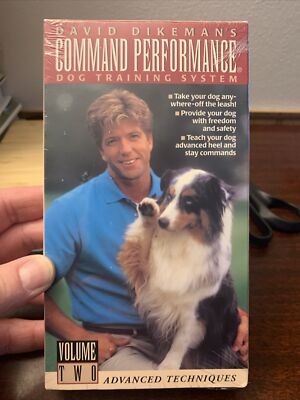 David Dikeman's Command Performance Dog Training System Vol. 2 (VHS, 1995) New